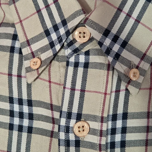 Authentic Burberrys Nova Check Shirt Large made in England - Picture 8 of 14